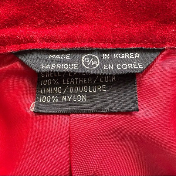 Vintage Red Suede Mini Skirt – Women’s Size 13/14 on tag. More like XS - Picture 8 of 8